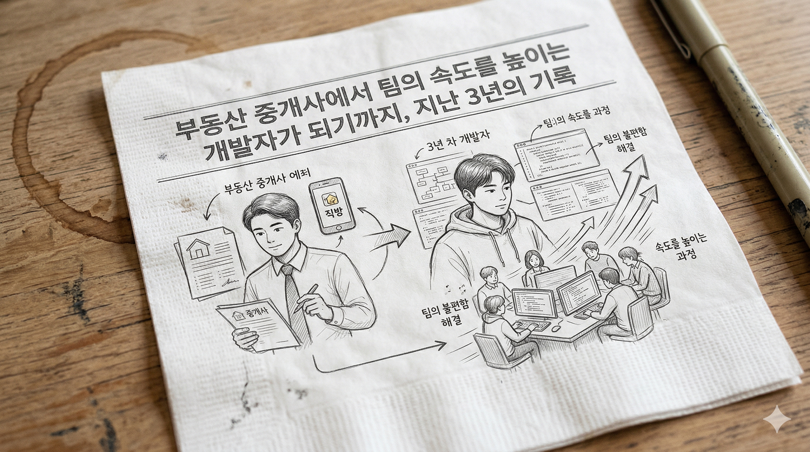 부동산 중개사에서 팀의 속도를 높이는 개발자가 되기까지